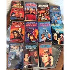 Star Trek TNG Paperback Lot (11) Vintage Sci-Fi Novels Pocket Books